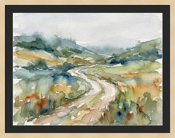 Winding Path Through Serene Landscape
