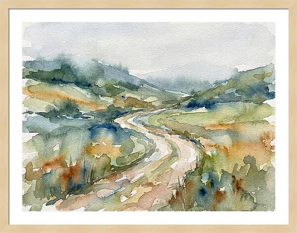 Winding Path Through Serene Landscape