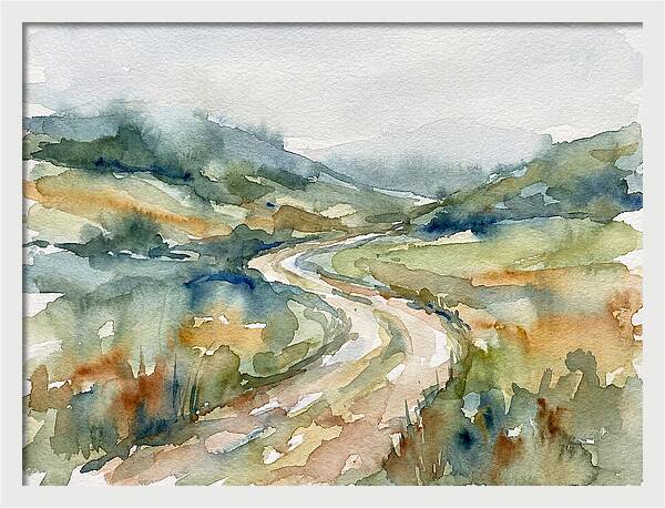 Winding Path Through Serene Landscape
