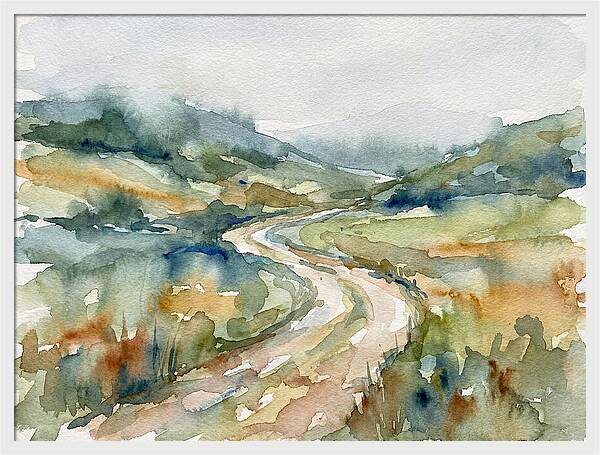 Winding Path Through Serene Landscape