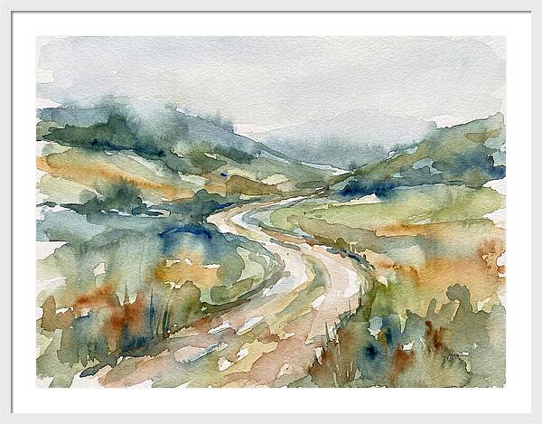 Winding Path Through Serene Landscape