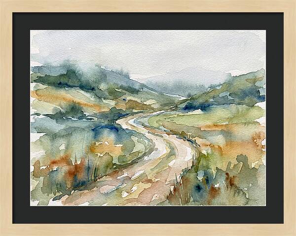 Winding Path Through Serene Landscape