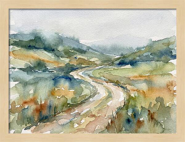 Winding Path Through Serene Landscape