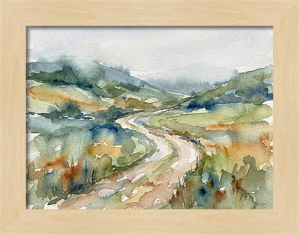 Winding Path Through Serene Landscape