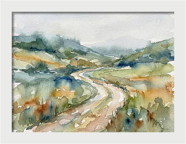 Winding Path Through Serene Landscape