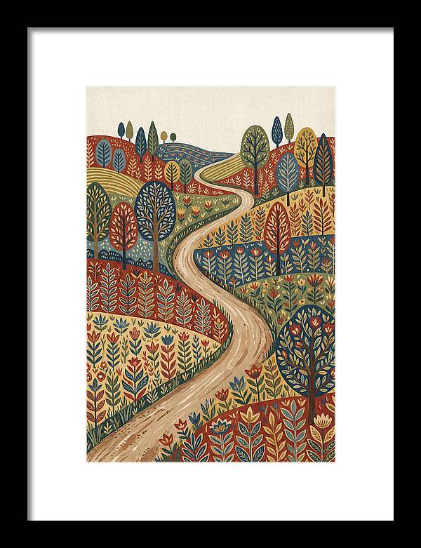 Winding Path Through Vibrant Hills