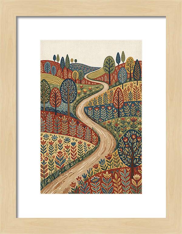 Winding Path Through Vibrant Hills