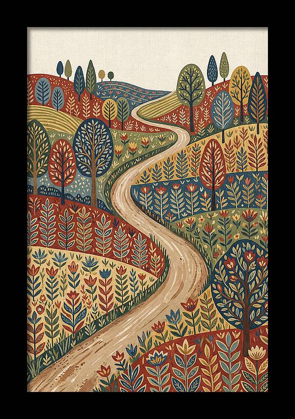 Winding Path Through Vibrant Hills