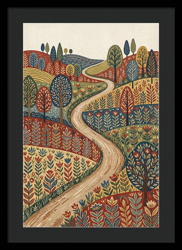 Winding Path Through Vibrant Hills