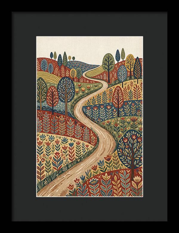 Winding Path Through Vibrant Hills