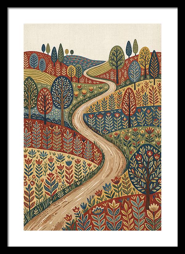 Winding Path Through Vibrant Hills