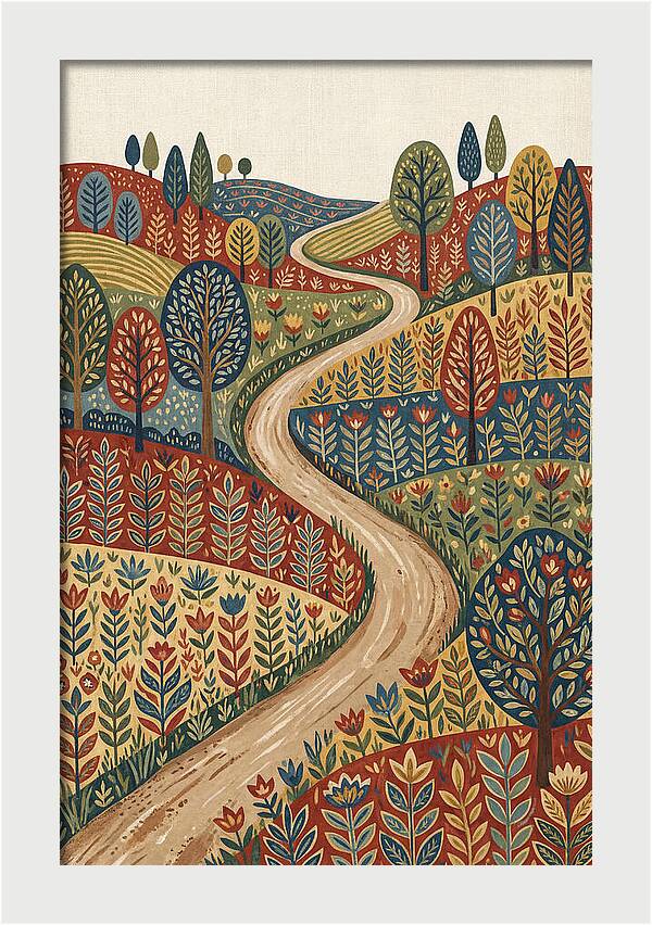 Winding Path Through Vibrant Hills