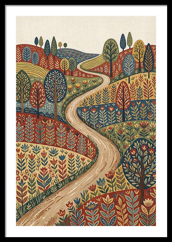 Winding Path Through Vibrant Hills