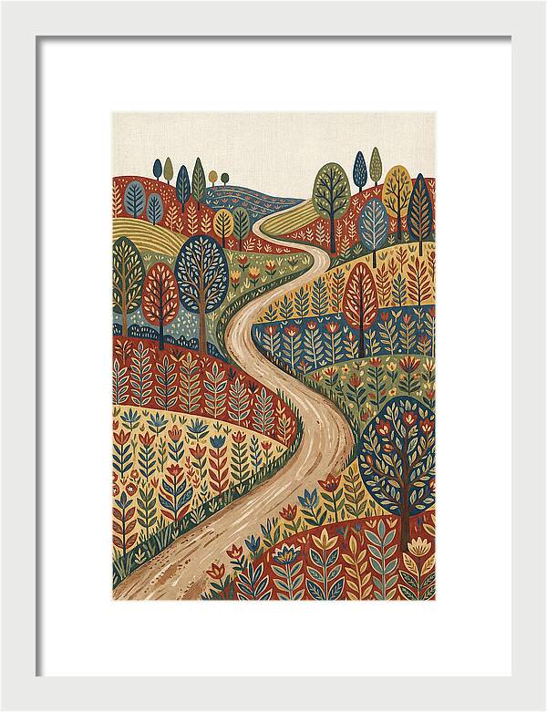 Winding Path Through Vibrant Hills