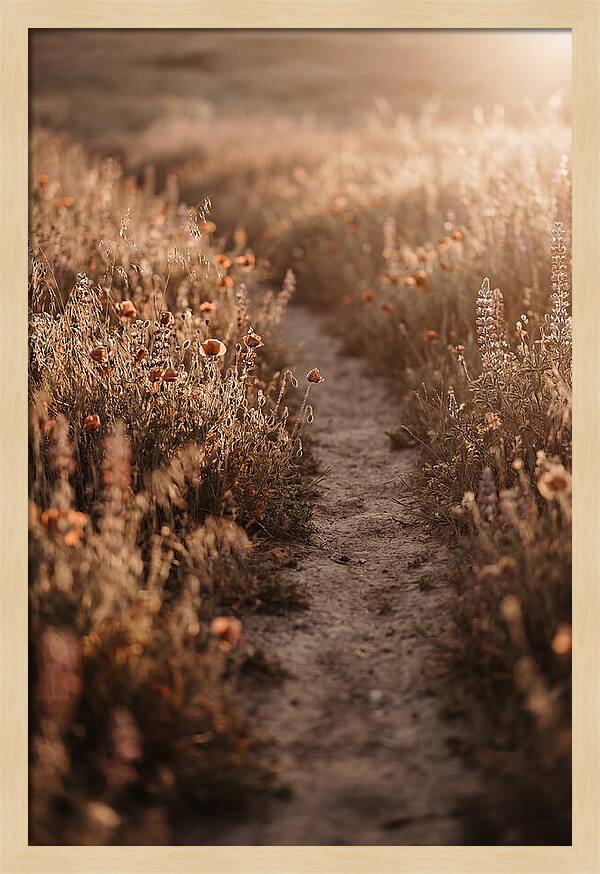Winding Path Through Wildflowers