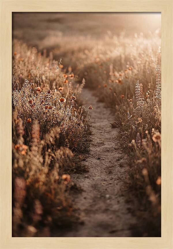 Winding Path Through Wildflowers