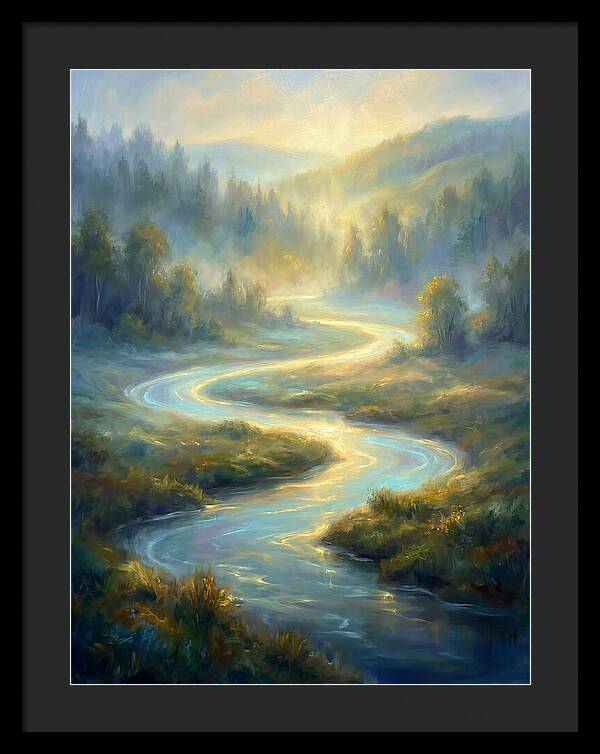 Winding River At Dawn