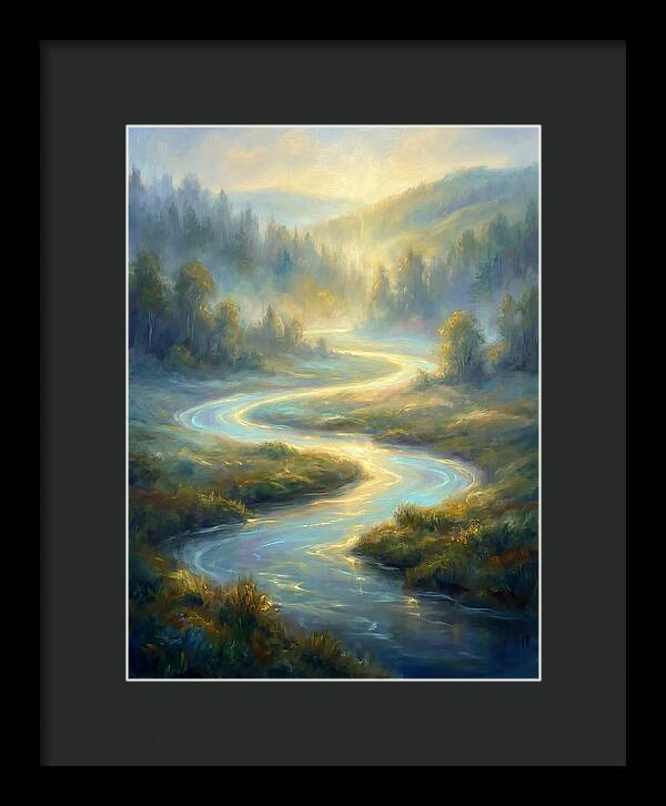 Winding River At Dawn