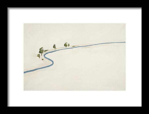 Winding River Through Minimal Landscape