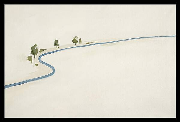 Winding River Through Minimal Landscape