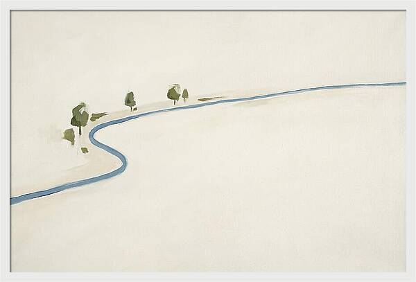 Winding River Through Minimal Landscape
