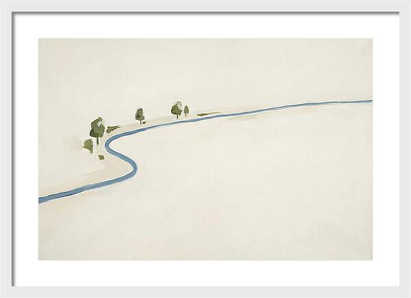 Winding River Through Minimal Landscape