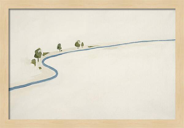 Winding River Through Minimal Landscape
