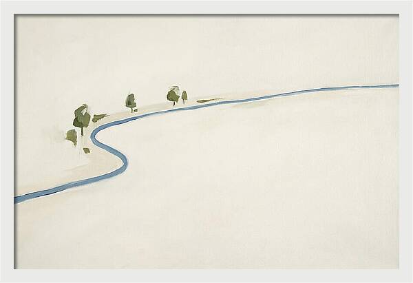 Winding River Through Minimal Landscape