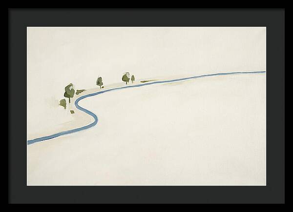 Winding River Through Minimal Landscape