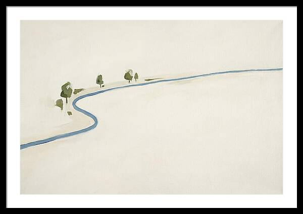 Winding River Through Minimal Landscape