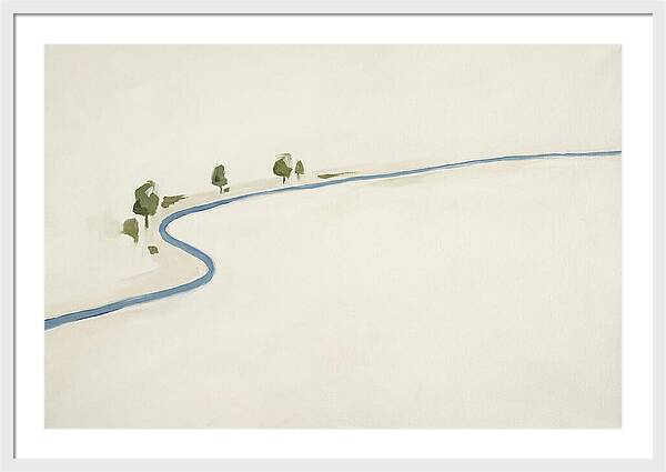 Winding River Through Minimal Landscape