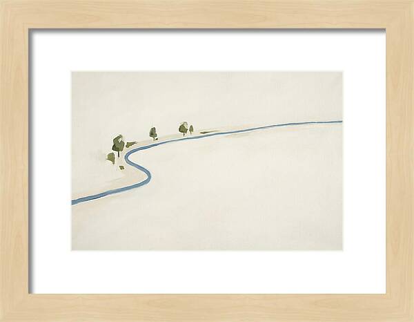 Winding River Through Minimal Landscape