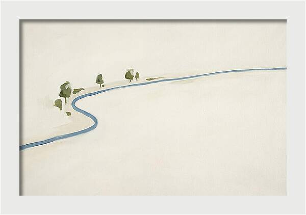 Winding River Through Minimal Landscape