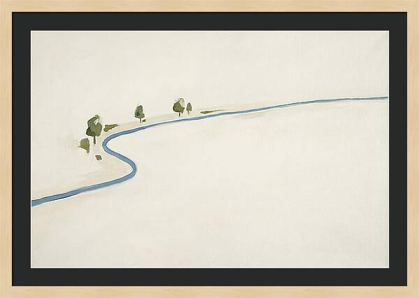 Winding River Through Minimal Landscape
