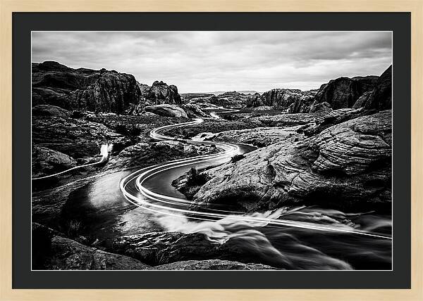 Winding River Through Rocky Landscape