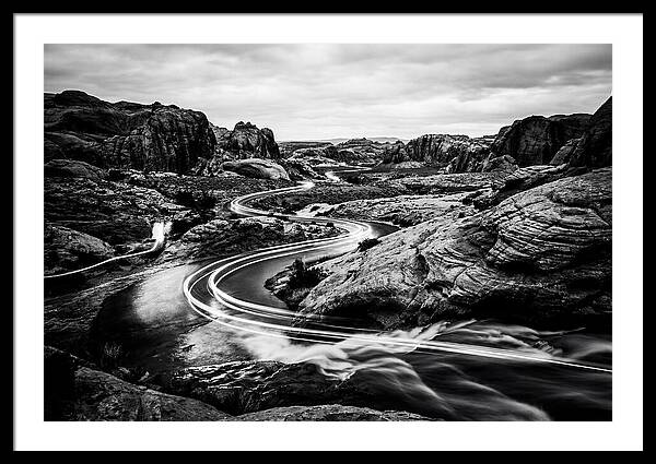 Winding River Through Rocky Landscape