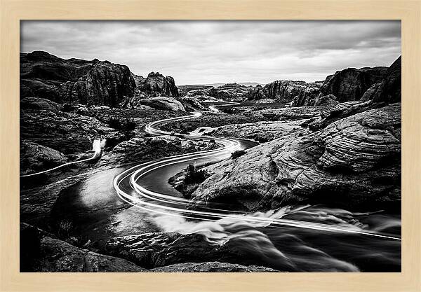 Winding River Through Rocky Landscape