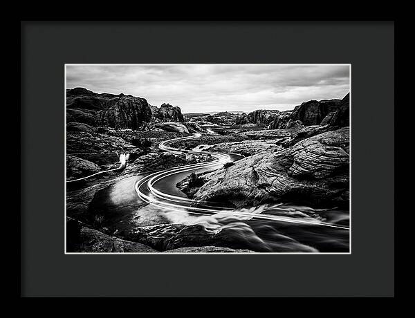 Winding River Through Rocky Landscape