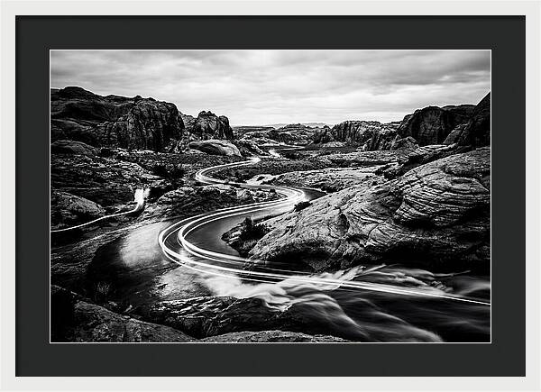 Winding River Through Rocky Landscape