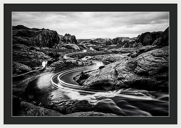Winding River Through Rocky Landscape