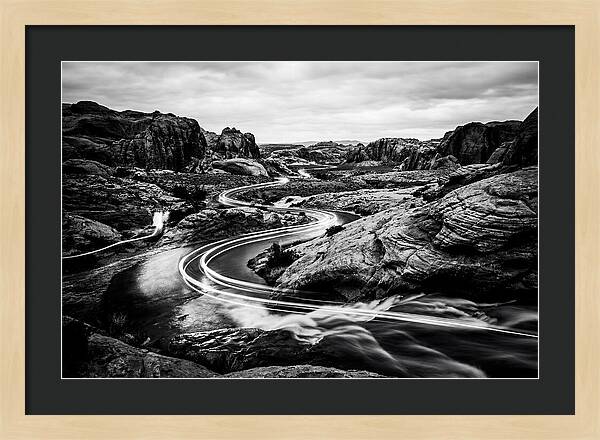 Winding River Through Rocky Landscape