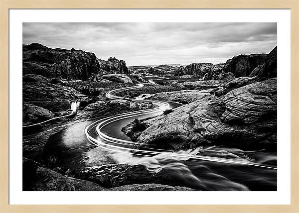 Winding River Through Rocky Landscape