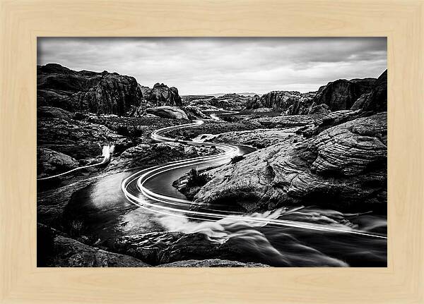 Winding River Through Rocky Landscape