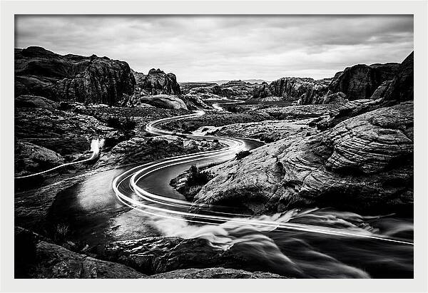 Winding River Through Rocky Landscape
