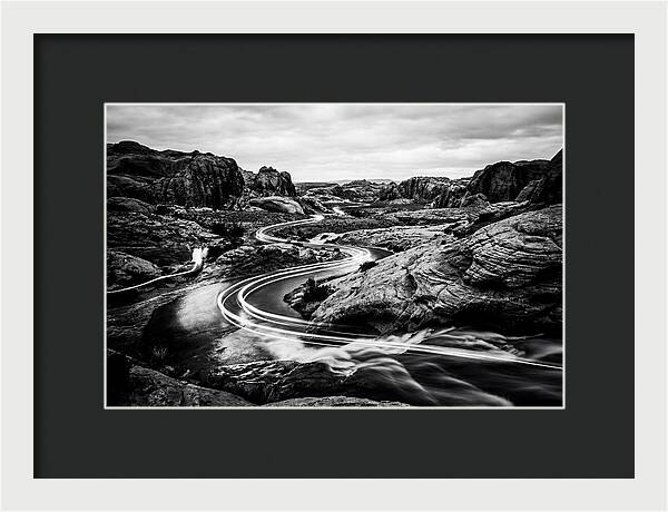 Winding River Through Rocky Landscape