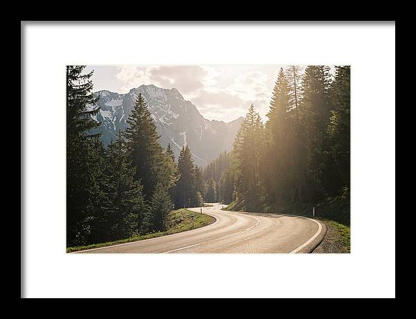 Winding Road Through Alpine Landscape