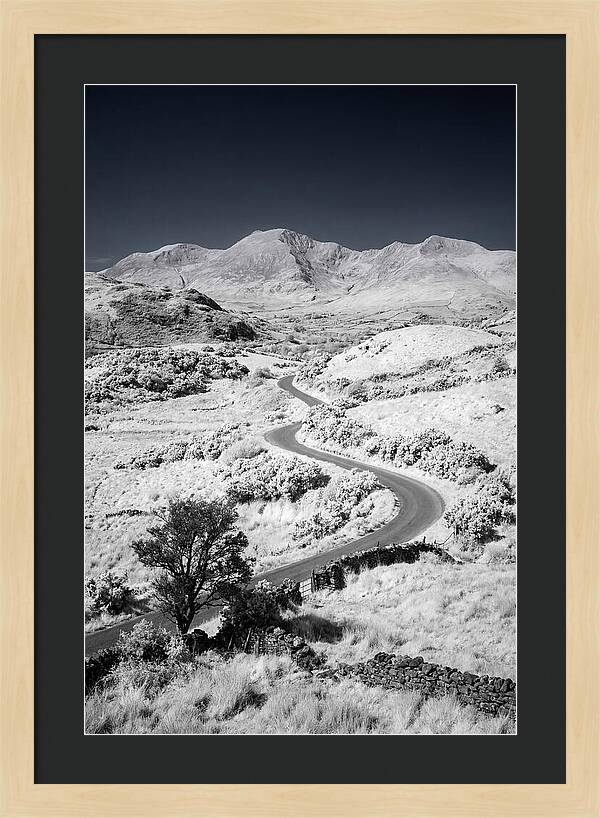 Winding Road Through Irish Landscape