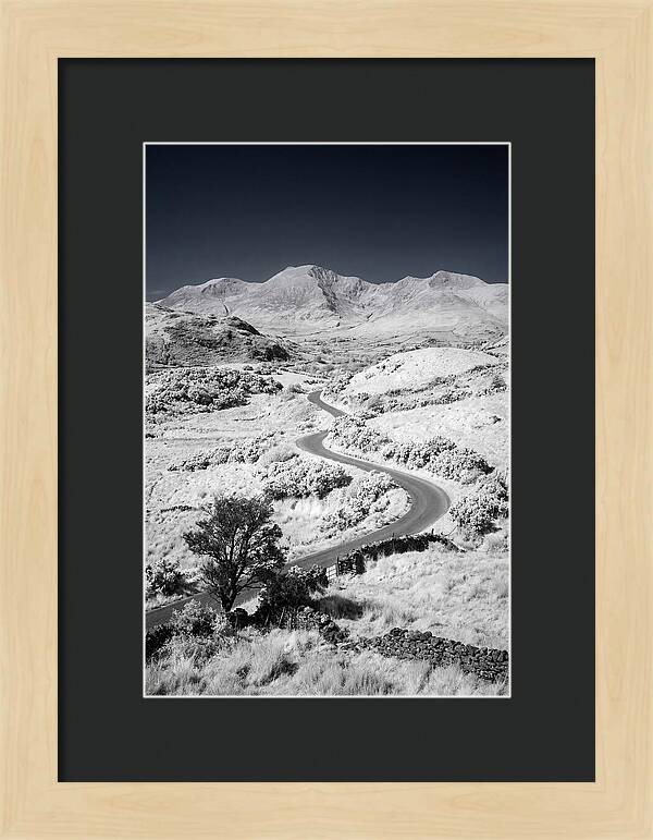 Winding Road Through Irish Landscape