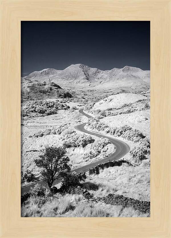 Winding Road Through Irish Landscape