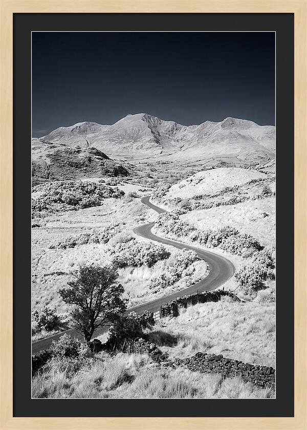 Winding Road Through Irish Landscape